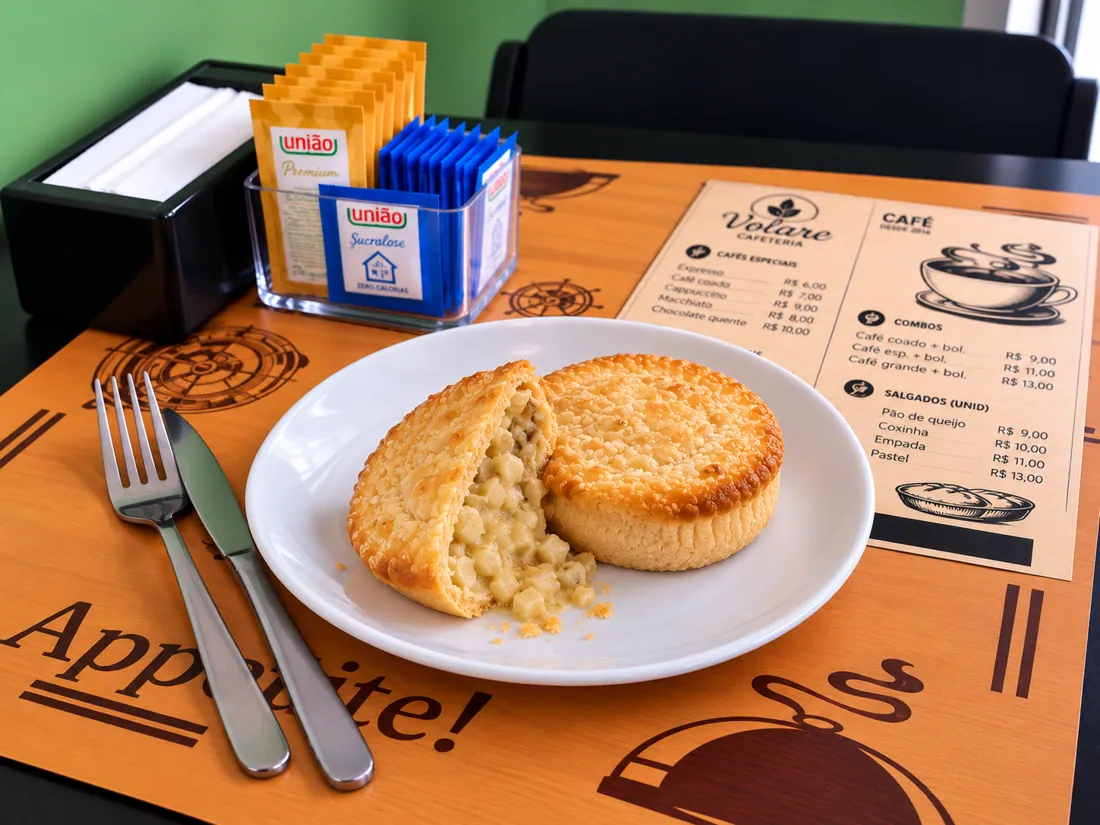 Empadas — sabores variados na Volare Cafeteria